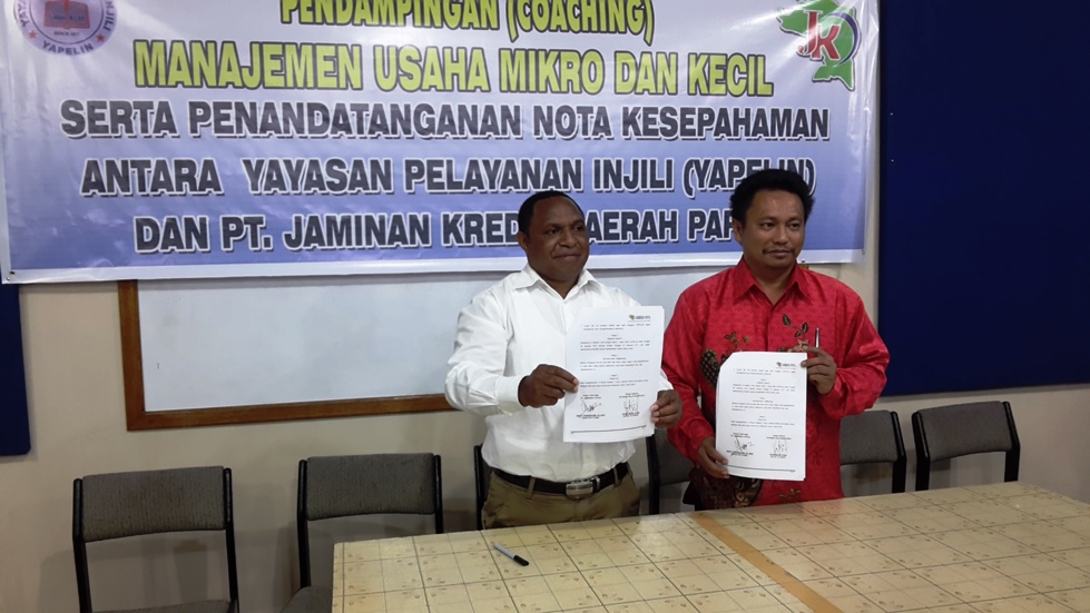 Jamkrida Papua Melakukan Coaching Bagi Pengusaha Yapelin
